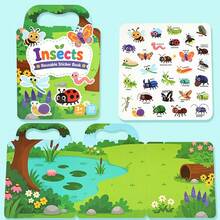 Reusable DIY Sticker Book For Kids, Multi-Scene Multi-Theme Bubble Stickers, Creative Jelly Stickers, Portable Quiet Busy Sticker Book - Multicolor - View 12