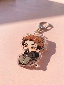 1Pc/7Pcs K-Pop Themed Acrylic Keychains, Featuring Chibi Member Stage And Casual Outfit Designs, Fashionable Bag Charms, Suitable For Back To School, Gift For K-Pop Fans, Exquisite Collectible, All-Season Use - Multicolor - View 12
