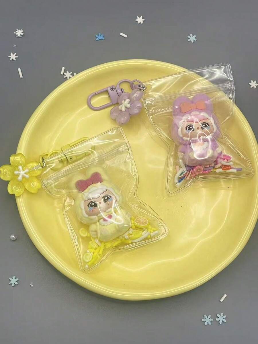 Cartoon Keychain Pendant, Decorative Charm, Daily Accessory, Collectible Gift - 1PC - View 1