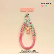 1pc Cute Puppy Capybara Short Phone Lanyard Universal Phone Case Anti-Loss Wrist Strap Pendant - Multicolor - View 8