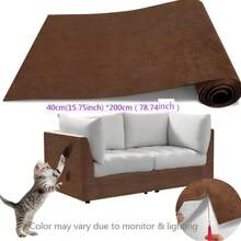 Cuttable DIY Self-Adhesive Cat Scratching Mat, Wear-Resistant Anti-Scratch Furniture Protector Pad, Easy To Install, For Sofa, Door, Table & Chair, Pet Holiday Gift - one-size - View 11