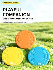 Durable Dog , Outdoor Interactive Training Pet Toy, Durable Suitable For Dogs To Play, Relieve Boredom Dog Chew Toy, Suitable For Puppies And Adult Dogs, Lightweight And Soft Dog , Suitable For Backyard, Beach, Park Games - Multicolor - View 4