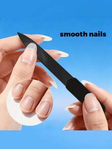Professional Black Stainless Steel Nail Care Set 5pcs, Suitable For Thick & Hard Nails, Includes Nail File, Cuticle Clipper, Cuticle Pusher, Unisex, Suitable For All Ages, Classic Black Handle, Ideal Gift - Multicolor - View 9