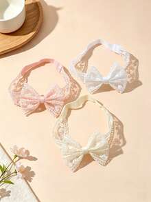 3pcs/Set Multicolor Soft Elastic Baby Headbands, Breathable, Suitable For All Seasons, Perfect Gift And Photo Prop - Multicolor - View 2