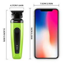 WEEME 1pc Professional Men's Wireless Electric Foil Shaver, USB-C Rechargeable, With Sideburn Trimmer, Portable Precision Grooming Tool, Suitable For Home And Travel - Multicolor - View 3