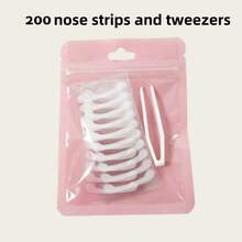 200 Stickers, New Invisible Nose Lift Tool, Exquisite Clear Nose Shaping Stickers Suitable For Small And Narrow Noses, Nose Stickers, Nose Lift Tool, Comes With Tweezers Of Random Color, Nose Nose Nose - Multicolor - View 10