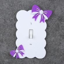 1PC 3D Printed High-Quality Plastic Multi-Color Bow Switch Plate, Wavy Edge Wall Switch Decorative Panel, Cozy Home Decor Switch Plate Suitable For Home Room Atmosphere Decoration Scenes - Multicolor - View 11