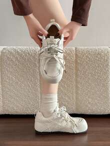 Women's Thick Sole Casual Running Shoes For Daily Wear - White - View 4