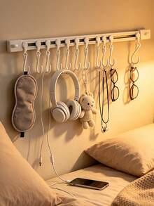 V Strong Anti-Aging No-Drill Adhesive Hooks, High And Low Temperature Resistant, Durable In All Seasons, Suitable For College Dorm Balconies, Windows, Hanging Rags, Gardening Tools, Indoor And Outdoor Balcony Use - View 1