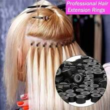 500pcs Mini Silicone Rings, Mini Connector Rings, Used For Hair Extensions, Professional Silicone Hair Extension Beads, Suitable For DIY Hairstyles, Braided Hair Extensions, Feather Hair Extensions, Hairdresser Supplies - Multicolor - View 2
