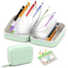 1pc Portable Children's Growth Memorial Photo Album Storage Bag, Multi-Layer Transparent Zipper Children's Folder And File Bag, Suitable For Organizing Photos, Artwork, Certificates And Learning Materials - Multicolor - View 11