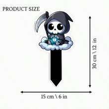 2D Flat Halloween Yard Sign, Suitable For Holiday Garden Bed Decoration, Party Lawn Outdoor Decor - R - View 1