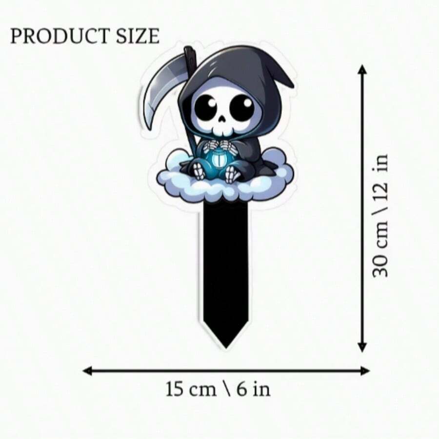 2D Flat Halloween Yard Sign, Suitable For Holiday Garden Bed Decoration, Party Lawn Outdoor Decor - R - View 1
