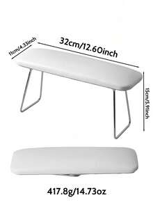1pc High Rebound PU Nail Arm Rest Foldable, Gel Lamp Compatible Soft Cushion, Waterproof And Stain-Resistant Design, Suitable For Nail Art - White - View 9