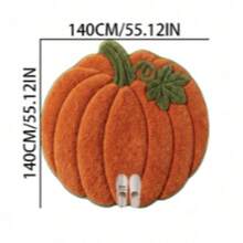 1pc Orange Large Pumpkin Small Rug, Carpet, Mat, Home Decor, Bathroom Rug, Bedroom Decor, Washable - Multicolor - View 17