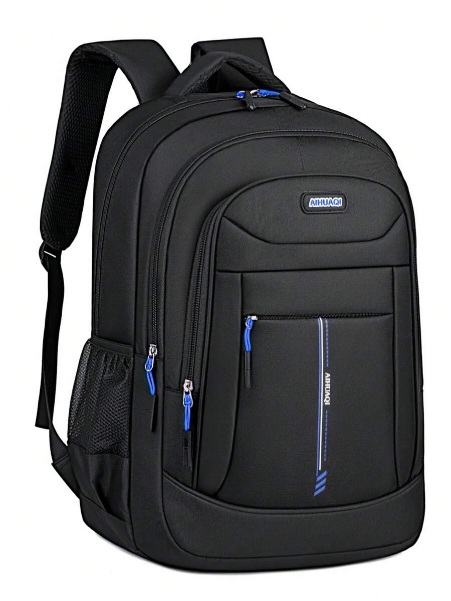 Large Capacity Commuter Laptop Backpack, Durable Oxford Fabric, Multi-Compartment Storage, Student Travel Backpack - Multicolor - View 1