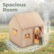 Large Princess Play Tent - Starry Sky Theme, Suitable For Boys And Girls - Ideal Birthday Or Holiday Gift, Children's Pop-Up Play Tent, Indoor/Outdoor Princess Castle Play House, Travel & Camping Play, Suitable For Children Aged 0-9, Baby Doll House, Children's Toy Gift - Khaki - View 9