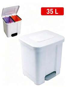 Formal Household Garbage Four-Classification Trash Can Household Two-In-One Kitchen Large Capacity Dry And Wet Separation Super Large - A - View 12