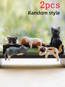 Hiasan Dashboard Mobil Kucing Tidur Super Lucu, Dekorasi Layar, Figur Miniatur Tampilan Konsol Tengah Mobil, Dekorasi Kartun Resin untuk Interior Mobil, Meja Komputer, Perlengkapan Kantor, Dekorasi Rumah (Dengan Perekat Dua Sisi) - Patung kucing dari resin - View 12
