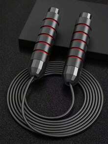 Fast Jump Rope With Non-Slip Foam Handle Adjustable Length Smooth Bearings Weighted Steel Speed Skipping Rope For Adults Men Women Jump Ropes For Aerobic Exercise Fitness Home Workouts Weight Loss Fat Training Gym Equipment Accessories - Multicolor - View 2