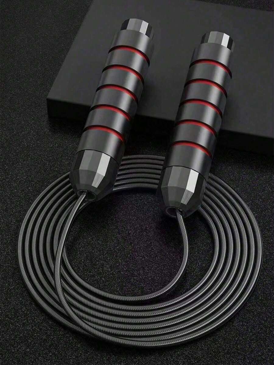 Fast Jump Rope With Non-Slip Foam Handle Adjustable Length Smooth Bearings Weighted Steel Speed Skipping Rope For Adults Men Women Jump Ropes For Aerobic Exercise Fitness Home Workouts Weight Loss Fat Training Gym Equipment Accessories