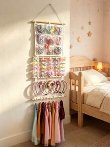 1pc Hair Accessory Storage Rack, Headband Storage Rack, Suitable For Girls, With Hooks To Store Hair Clips, Headbands, Hair Accessories, Can Be Hung On Wall, Suitable For Decorating Girls' Room, Can Be Hung On Wall, Door Or Wardrobe - Multicolor - View 6