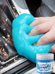 Car Cleaning Rubber Keeps Your Car Clean All The Time! Reusable Soft Rubber, Magic Cleaning Gel, No Electricity Needed, Suitable For Cleaning Keyboards, Car Interiors And Air Conditioning Vents - 200g - View 2