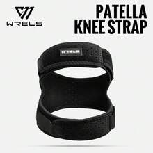 1 Pair Adjustable Children's Knee Pads, Dual-Side Patella Straps, Knee Support, Football Accessories, Basketball Sports Knee Gear - Black - View 8