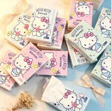 Sanrio 9/18 Small Pack/Set Exquisite Handkerchief Tissues, Cute Hello Kitty Printed Chiffon Paper, Portable Cartoon Pattern Facial Tissues, Suitable For Work, Spring/Summer Vacation, Graduation Season, Travel Accessories, Birthday Gifts, Weddings, Restaurants, Back To School, Graduation Season, Holiday Parties And Other Occasions - Cartoon - View 4