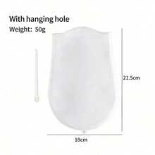 1pc Large Capacity Heat-Resistant Reusable Heavy Duty Silicone Dough Kneading Bag, Minimalist Solid Color Semi-Transparent Bag-Shaped Non-Stick Inner Wall Design For Easy Kneading Of Various Doughs, Baking Tool Suitable For Home Kitchen, Restaurant Baking, Bread, Pizza, Pasta Making, Baking Enthusiasts, Holiday Home Cooking - White - View 3