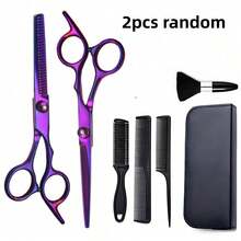 Hair Cutting Scissors Set, Professional Hairdresser Scissors Combination, Includes Scissors For Cutting And Trimming Hair, And Scissors For Styling Hair, Essential Professional Tool For Hair Salons. - Multicolor - View 9