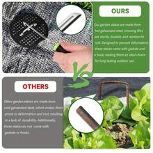 1pc U-Shaped Ground Stake, Lawn Fixing Stake, Outdoor 7-Shaped Ground Stake, Garden Fabric Fixing Stake, Galvanized Steel Ground Stake, Isolation Fence Stake, Used For Fixing And Controlling Fabric - U Shape - View 5