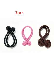 5/3/1pc Knotted Elastic Curtain Tiebacks, Minimalist Braided Curtain Holdbacks, Stretch Decorative Curtain Tie Bands For Living Room Bedroom Window Home Decor - one-size - View 12
