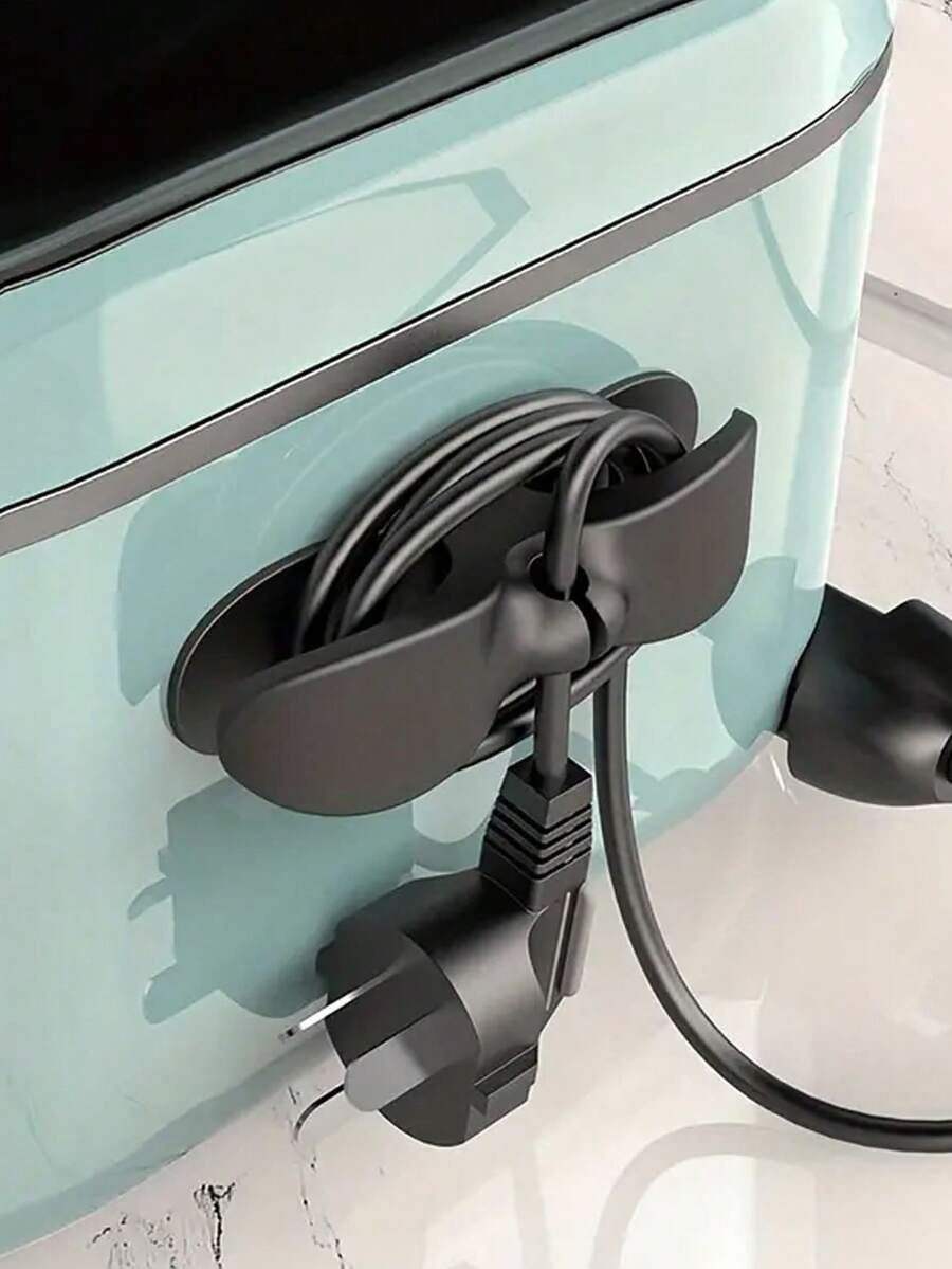 5/1pc Simple Practical Cord Winder Organizer, Anti‑Tangle Power Cord Wrapper, For Rice Cooker/Air Fryer/Kettle/Small Kitchen Appliances/Back To School Supplies/Household Wire Storage Accessory/Kitchen Accessories/Desk Accessories/Autumn Home Decor