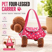 Spotted Pet Backpack Dog Carrier Bag, Portable Breathable Small Dog & Cat Bag, Crossbody One Shoulder Small Pet Bag - Multicolor - View 1