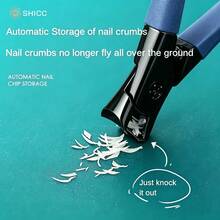 Stainless Steel Blade, Non-Slip Rubber Handle, Rust-Resistant And Durable; Firm Grip. Nail Clipper, Nail File And Nail Buffer. This Wide-Opening Nail Clipper Design Is Convenient To Use, Perfect For Thick And Hard Nails As Well As Toenails. - Blue - View 6