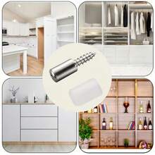 5pcs/15pcs/35pcs/50pcs/100pcs Shelf Support Pins With Screws - Durable Multi-Purpose Shelf Brackets, Suitable For Cabinets, Bookshelves, Wardrobes And Furniture - Easy Installation, Secure Fixing - Support Nail - View 3