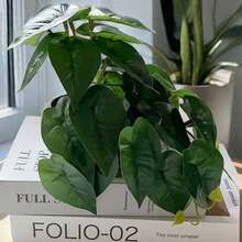 1pc Artificial Potted Plant For Home Decor, Valentine Day, Gift Gifts Birthday Graduation - Green - View 5