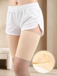 2pcs/Set - Thigh Compression Sleeves & Straps | Suitable For Running & Sports | Thigh Sleeves | Unisex Elastic Thigh Compression Support, Non-Slip Grip - Multicolor - View 8