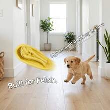 1pc Dog Rope Knot Toy, Durable Rope Toy For Teeth Care And Outdoor Play, Bite-Resistant, Interactive Dog Toy, Knot Design Suitable For All Dog Sizes - Yellow - View 1