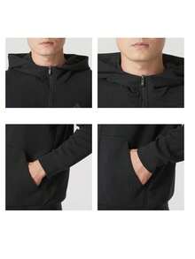 Adidas Men's Jacket/Coat D4T FULL-ZIP HO Comfortable Outdoor Sports Travel Jacket IY1131 - Black - View 6