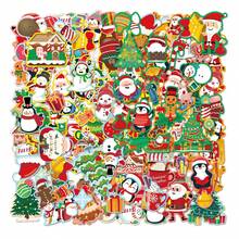 8pcs/1pc Christmas Party Decoration Cute Snowflake Reindeer Waterproof Planner Notebook Phone Case Stickers - Multiple Styles - View 4