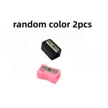 3/2/1pc Dual-Use Single Hole Square Makeup Pencil Sharpener, Eyebrow Pencil Sharpener, Simple Design Pencil Sharpener - Multicolor - View 14