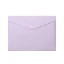 10pcs Macaron Color A4 Document Bag Snap Button Plastic File Folder For Office School Stationery Storage Minimalist Envelope Bag - A4 - View 22