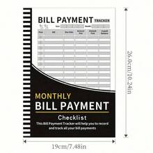 Bill Payment Tracking & Budget Planning Notebook, 48-Month Monthly Expense Record Book With Due Date, Paid Amount, Unpaid Balance And Notes, Spiral Bound Financial Record Book For Home Office Money Management - 1 Pc - View 6