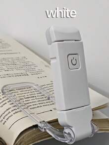 New Foldable USB Rechargeable Reading Light, Eye-Protection Reading/Night Light, Suitable For Night Use, 3 Light Colors, 3 Brightness Levels, White Shell, Includes Book Clip, Portable And Easy To Store - A - View 14