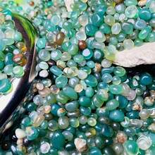 0.81/2.05oz (Approx. 40/100pcs) Green Agate Pebbles - Vibrant Crystal Stones, Suitable For Aquarium, Garden And Home Decor, Polished Translucent Green, Brown And Multicolor Pebbles - Green Agate Pebbles - View 5