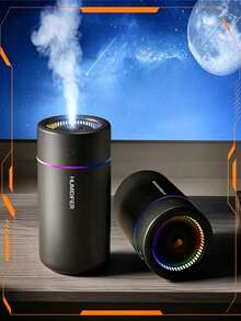 Car Air Humidifier 280ml Large Mist Output Colorful Soft Quiet Aroma Diffuser Essential Oil Home Bedroom Aromatherapy - USB - View 4