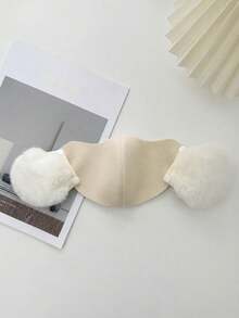 Masker Wajah 2-in-1 yang Dapat Dilepas dengan Pelindung Telinga, Motif Awan, Hangat & Lembut, Pelindung Telinga 3D yang Tipis dan Bernapas, Masker Wajah Luar Ruangan Tebal Tahan Angin dan Dingin untuk Musim Gugur/Dingin - MultiWarna - View 15