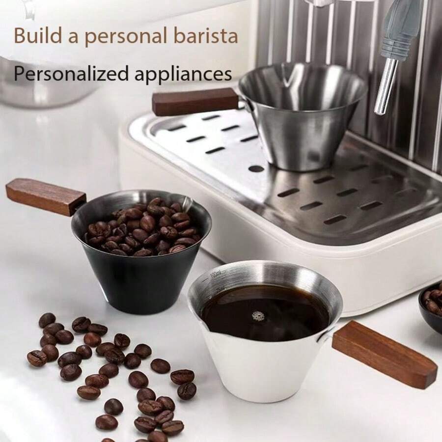 Stainless Steel Coffee Extraction Cup, Measuring Cup With Scale, Espresso Cup, Milk Pitcher 100ml - Multicolor - View 1